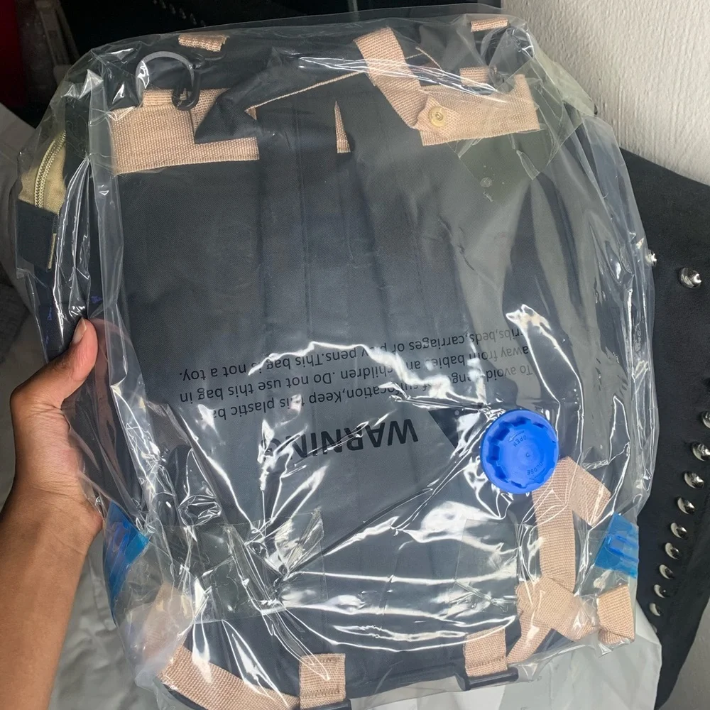 GPED Black Diaper Bag Backpackw/ USB Port & Changing Pad - Brand New